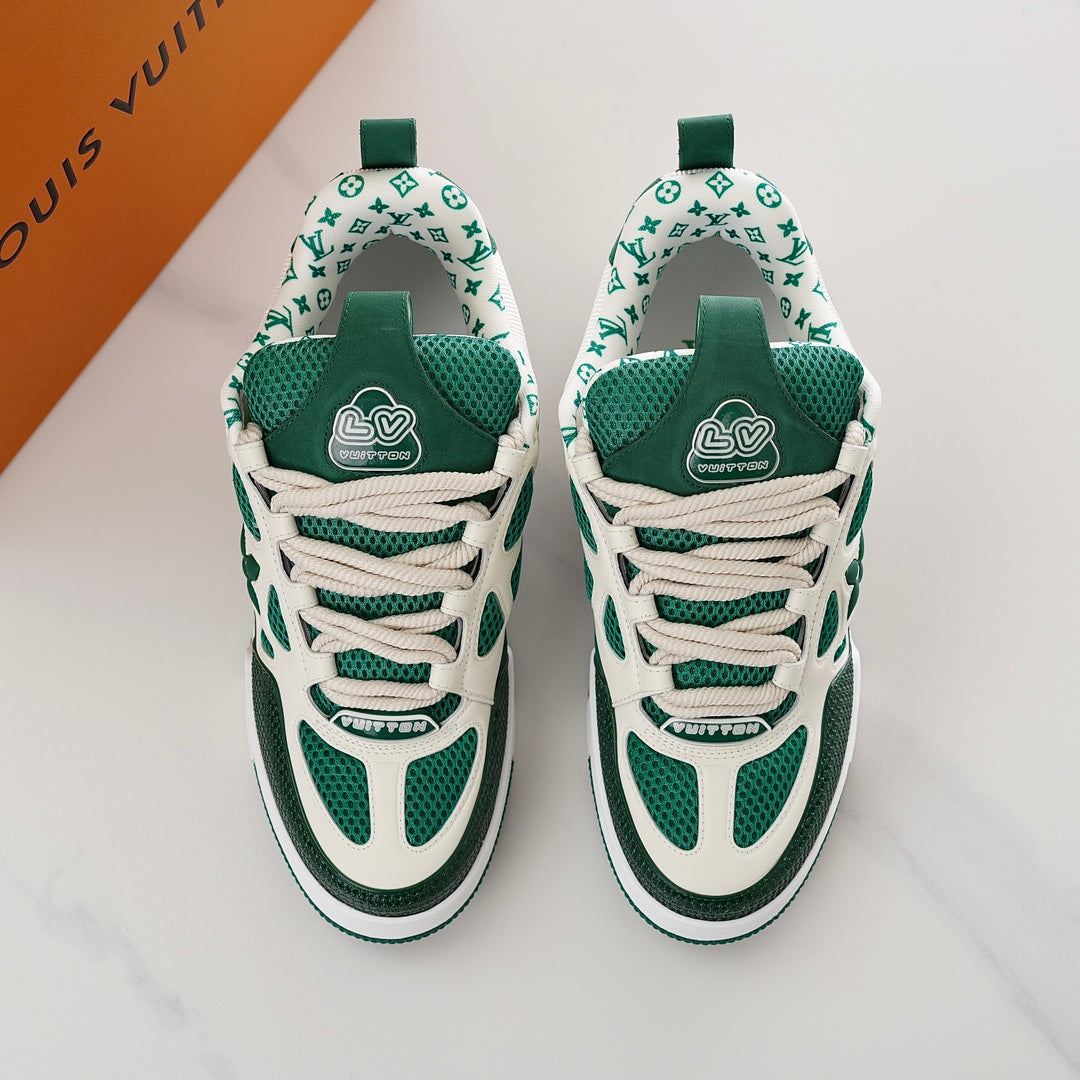 LV skate bianche e verdi